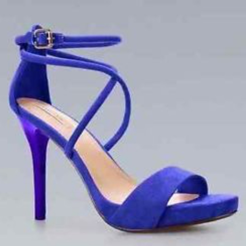 Blue Zara strappy heel